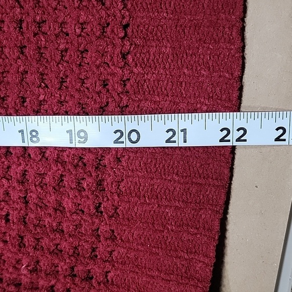 No Boundaries Size Juniors XXL (19) Burgundy 1/4 Pullover Sweater, Exc Used Cond - Picture 9 of 11